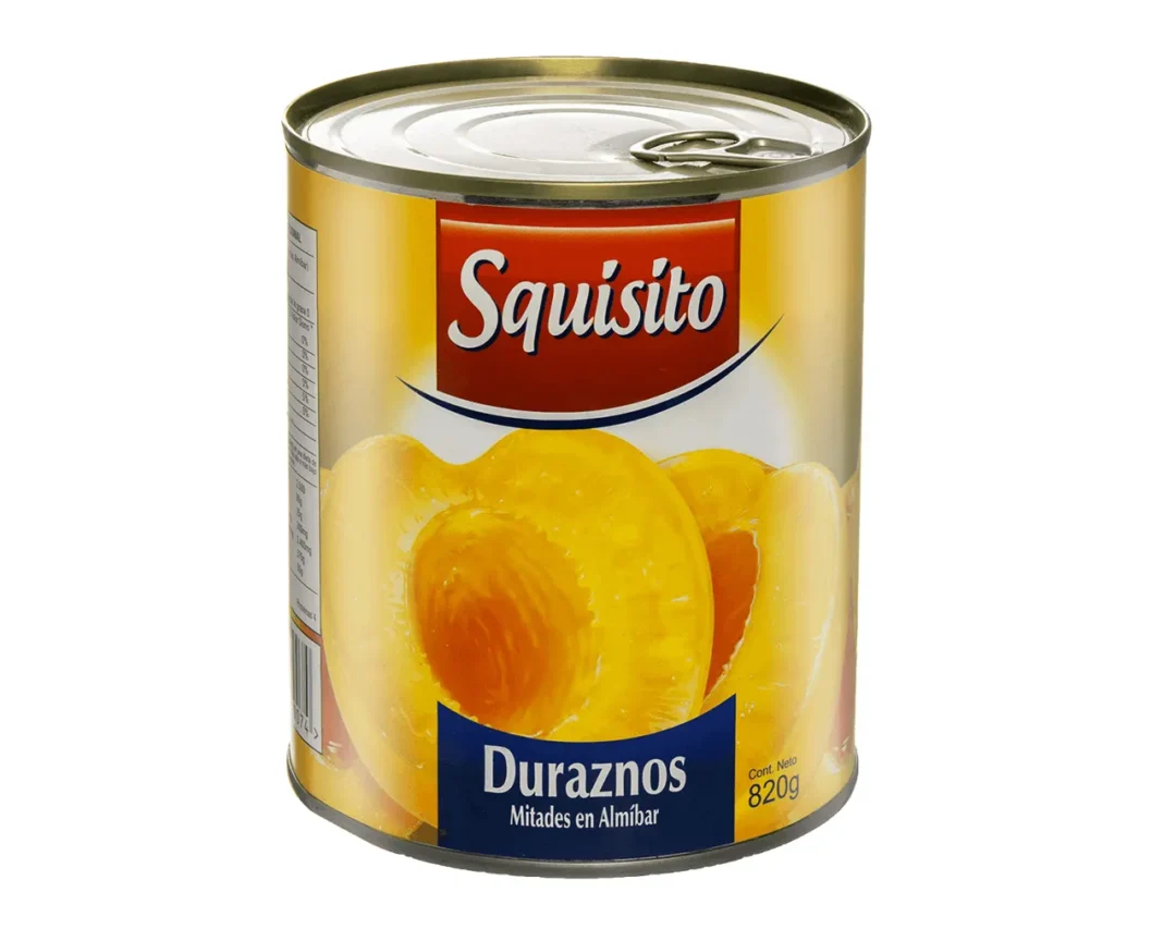 Duraznos en almíbar, 820g