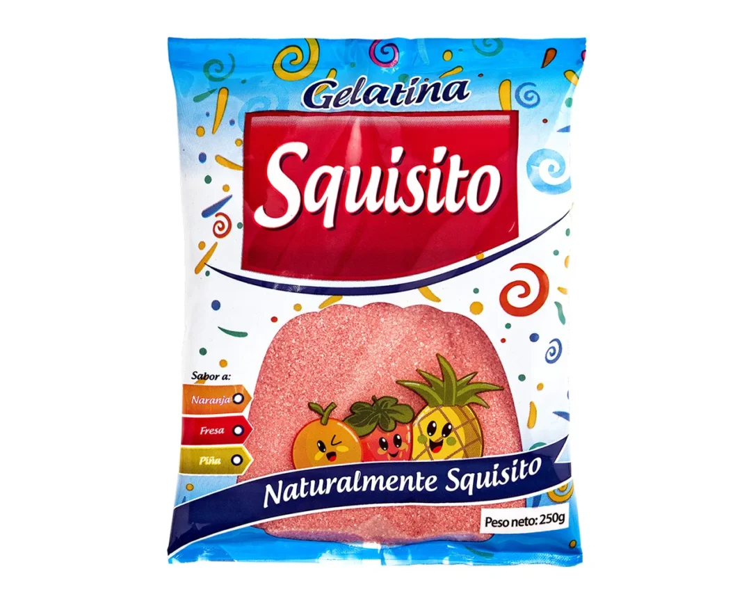 Gelatina de Fresa, bolsa 250g